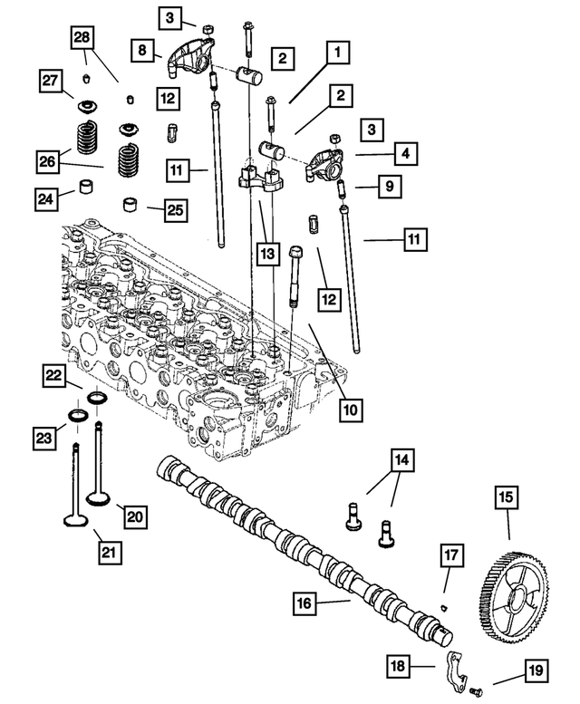5093116AA - Engine 5.9L Six Cylinder (Diesel): Bolt for Mopar Image image