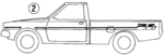 MB317003 - Body: Stripe Tape for Mitsubishi: Mighty Max Image