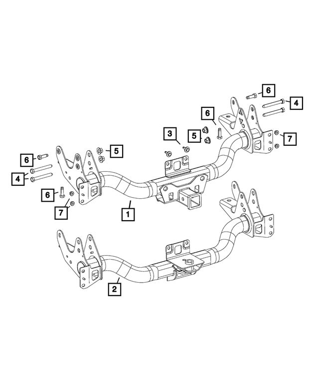 « 6508286AA – Frame, Bumper and Fascia : Tête Hexagonale Boulon pour Mopar Image »
