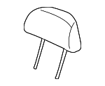 MR562577XA - Body: Headrest for Mitsubishi: Endeavor, Galant Image