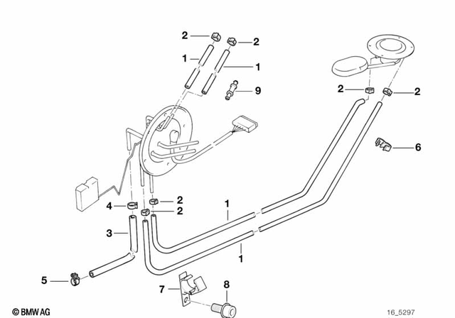 16111342049 - Fuel Supply: Hose Running Meter - Ã˜ 8X4.5 for BMW-Motorrad Image