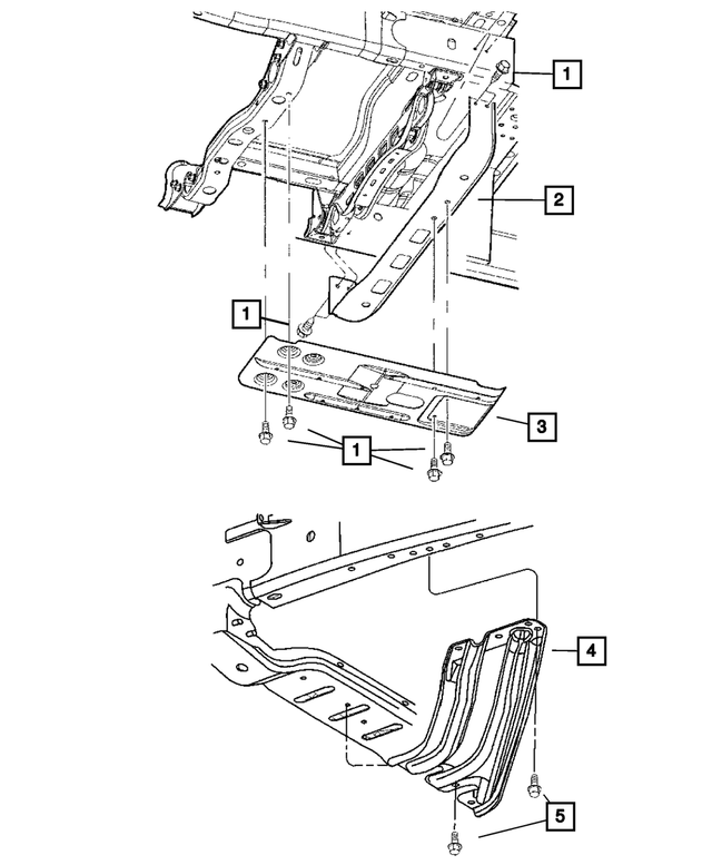 6507342AA - Transfer Case Model 271 [DH1]: Screw, Mounting for Mopar Image image