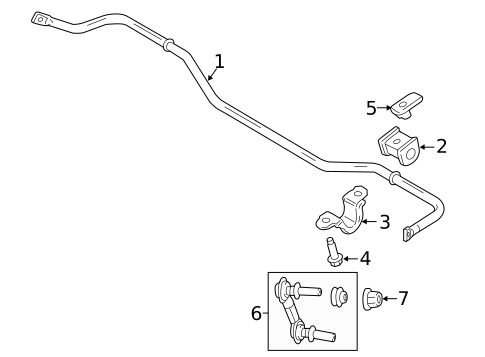 Stabilizer Bar & Components for 2015 Ford Mustang #0