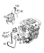 6102122AA - Electrical: Bolt for Mopar Image