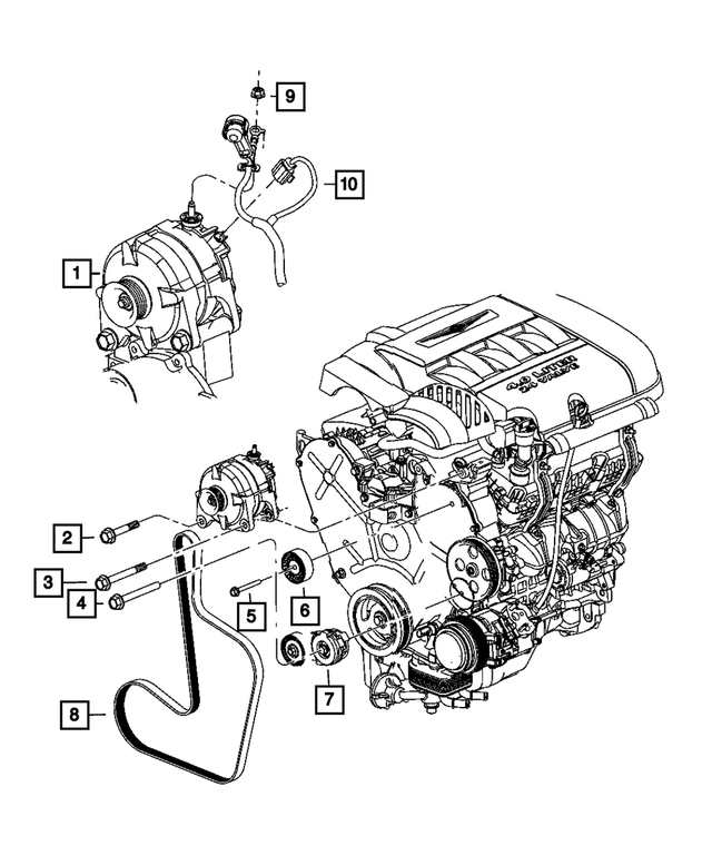 6102122AA - Electrical: Bolt for Mopar Image