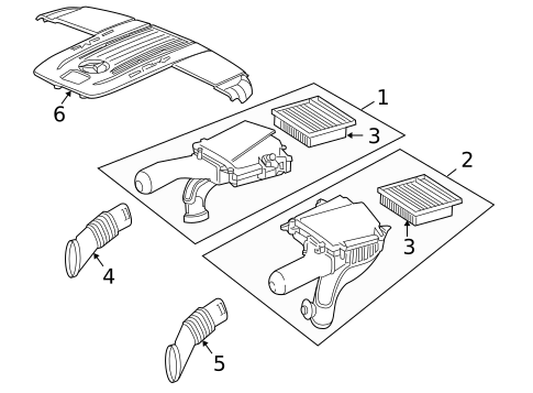 Air Intake for 2007 Mercedes-Benz SL65 AMG #0