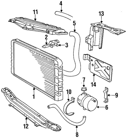 Radiator & Components for 1988 Volvo 760 #0