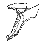 71503KLC00 - Body: Quarter Panel for Hyundai: Ioniq 6 Image