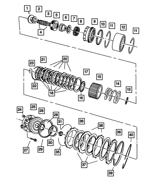 Overdrive Gear Train for 2003 Dodge Ram 3500 #1