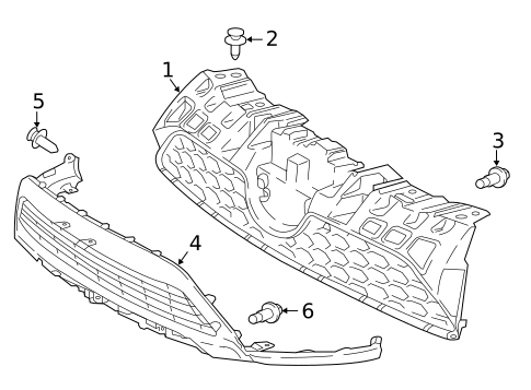 Grille & Components for 2018 Toyota Prius C #0