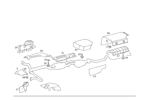 Screening Plates for 1993 Mercedes-Benz 500E #1