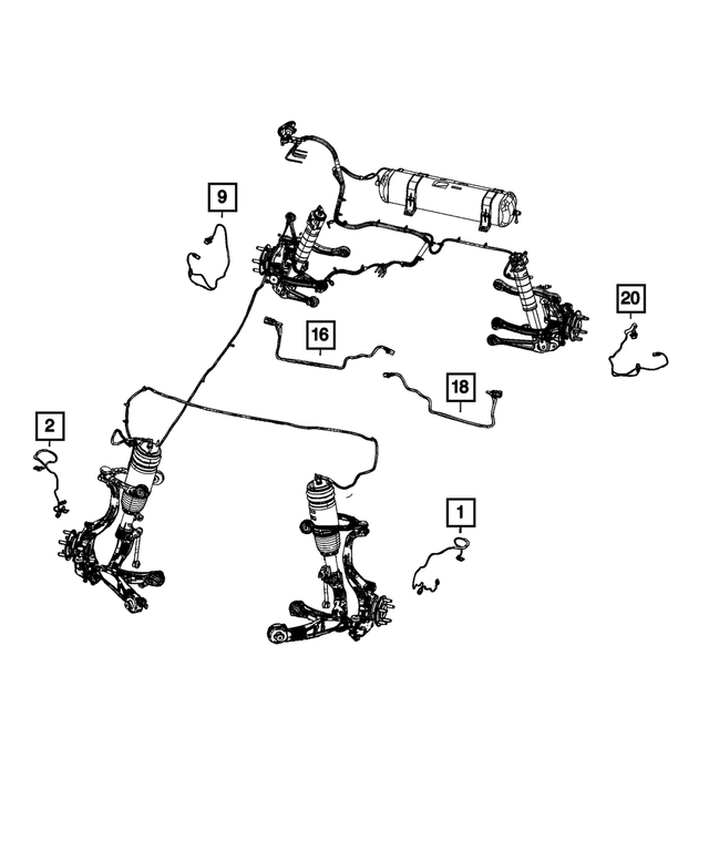68455701AE - Electrical: Jumper Wiring for Jeep: Grand Cherokee, Grand Cherokee L Image