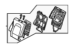 894004Z500R6X - Body: Seat Back Assembly for Hyundai: Santa Fe Sport Image