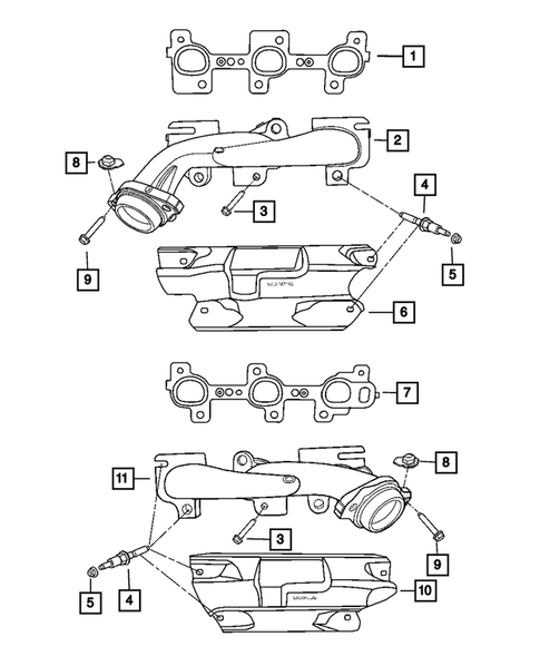 Manifolds for 2007 Jeep Liberty #0