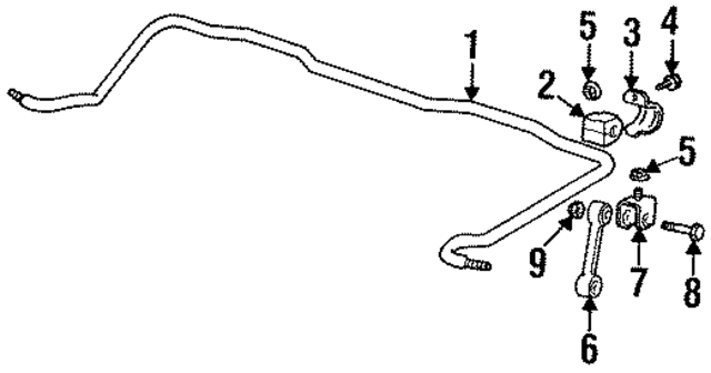 33551090317 - Suspension: Stabilizer Bar for BMW Image
