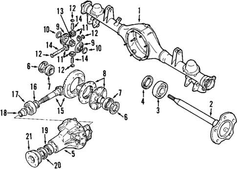 Rear Axle for 2004 Suzuki Vitara #0