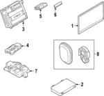 LR188447 - Electrical: Display Unit for Land-Rover Image