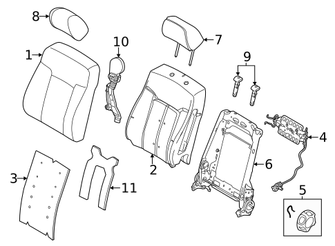 Front Seat Components for 2012 Ford F-350 Super Duty #3