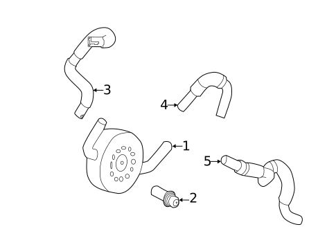 Oil Cooler for 2019 Nissan Rogue #0