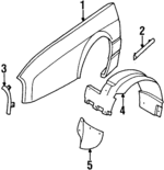 3636323 - Body: Fender for Cadillac: Allante Image