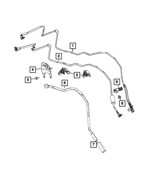 Fuel Lines and Tubes for 2019 Ram 2500 #1