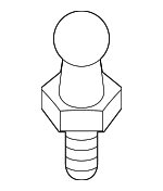 11127593207 - Engine: Engine Cover Ball Stud for BMW Image
