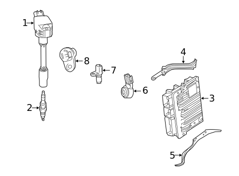 Ignition System for 2020 Toyota Camry #1