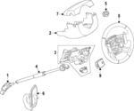 LR183009 - : Steering Wheel for Land Rover: Defender 110, Defender 130, Defender 90 Image