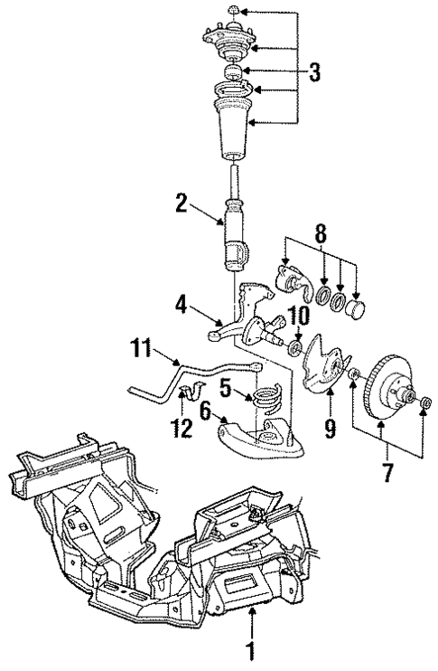 Front Brakes for 1987 Mercury Cougar #0