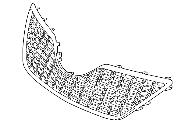 Micro Rim Black Mesh Grille – 2010-2011 Toyota Camry SE – Direct Replacement, No Emblem Provision