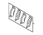 4201105 - : Brake Pad Front for Mercedes-Benz Image