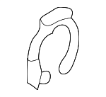 GD1F58495 - Body: Handle, Outside C-Clip for Mazda: 626 Image