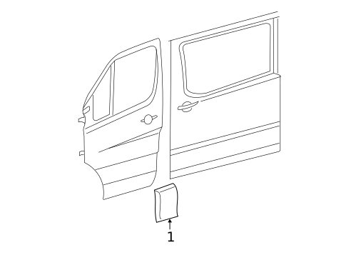 Exterior Trim - Pillars for 2012 Mercedes-Benz Sprinter 2500 #1