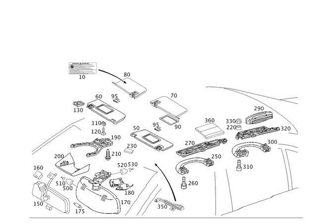 8175901 - Covering and Lining: Information Label for Mercedes-Benz Image image