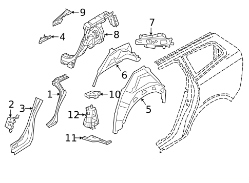 Inner Structure for 2022 Volvo V60 #0
