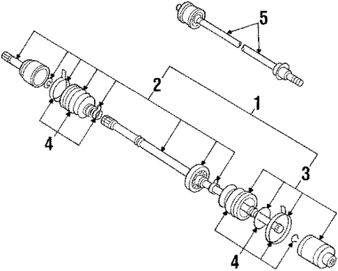 Axle Shaft for 1988 Isuzu I-Mark #0