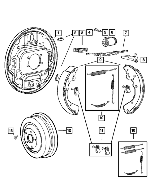 Rear Brakes for 2005 Dodge Dakota #0