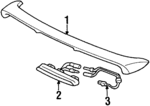 71705S30A11ZM - Body: Spoiler Assembly for Honda: Prelude Image