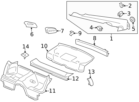 Interior Trim - Front Structure for 2012 Porsche 911 #1