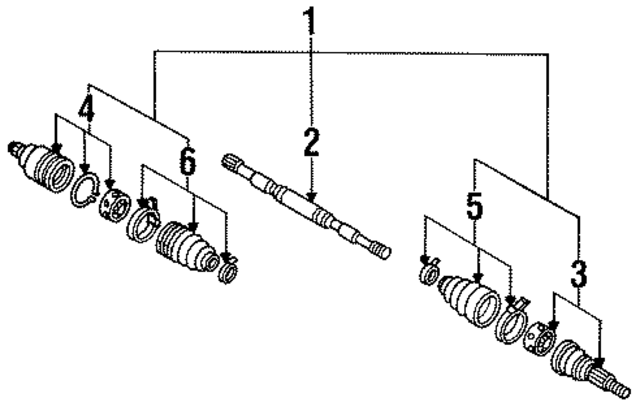 3920471E00 - : Axle Shaft for Nissan Image