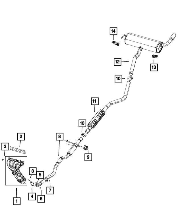 « 68172259AE – Exhaust : Echappement Avant Tuyau pour Mopar Image »