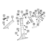 68050990AA - Interior Trim: Clip for Mopar Image