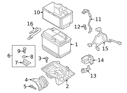 Battery for 2017 Hyundai Tucson #0
