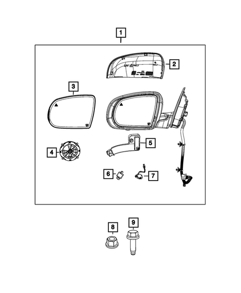 Exterior Mirror for 2025 Jeep Wagoneer S #0