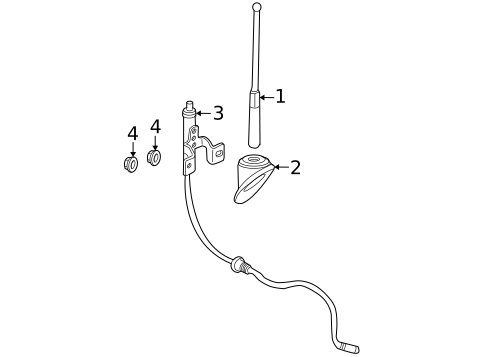 Antenna & Radio for 2007 Saturn Vue #0