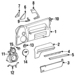12972002119045 - : Corner Cover for Mercedes-Benz: 300 SL, 500 SL, 600 SL, SL 320, SL 500, SL 600 Image