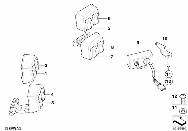 61317689823 - : Light Switch for BMW-Motorrad Image