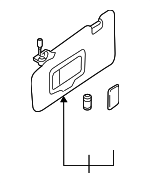 92011SJ040JC - Body: Sun-visor for Subaru Image