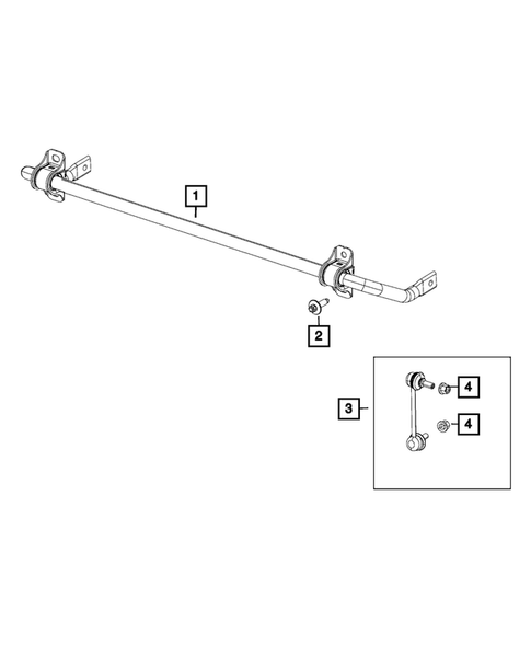 Rear Stabilizer Bar for 2017 Chrysler 200 #0
