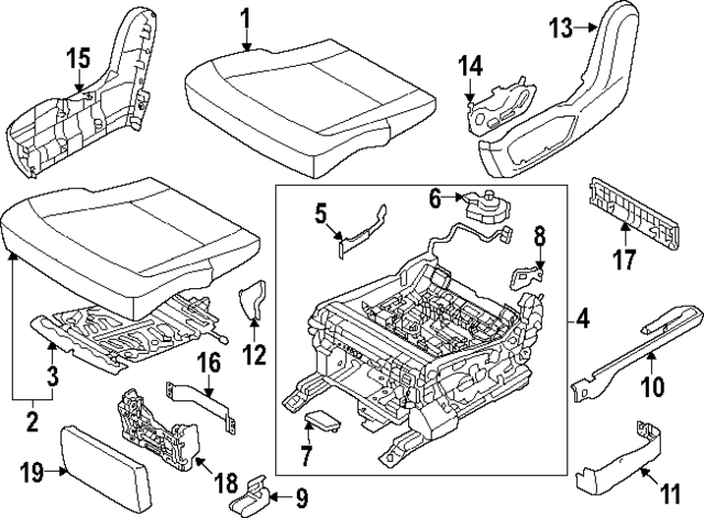 89033DO200DFS - : Inner Cover for Kia Image
